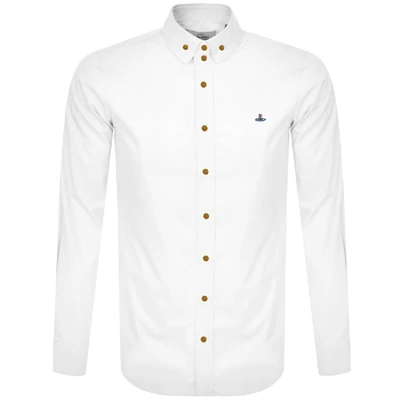 Shop Vivienne Westwood Krall Long Sleeved Shirt White
