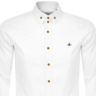 Shop Vivienne Westwood Krall Long Sleeved Shirt White