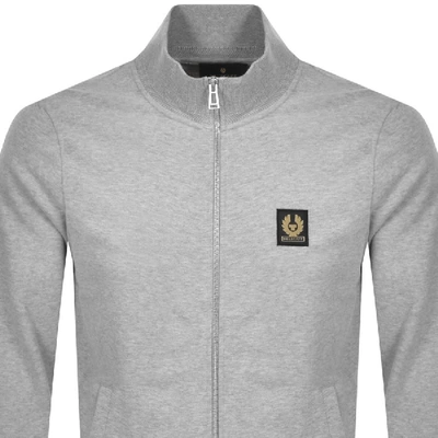 Shop Belstaff Full Zip Sweatshirt Grey