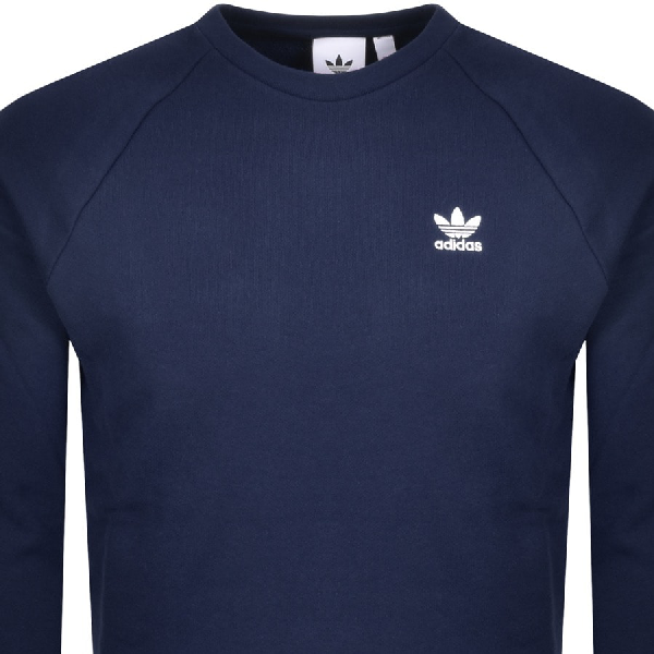 adidas originals sweatshirt with embroidered small logo grey