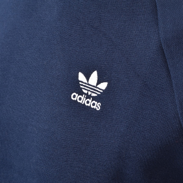 adidas originals sweatshirt with embroidered small logo in navy