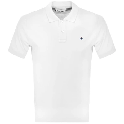 Shop Vivienne Westwood Classic Polo T Shirt White