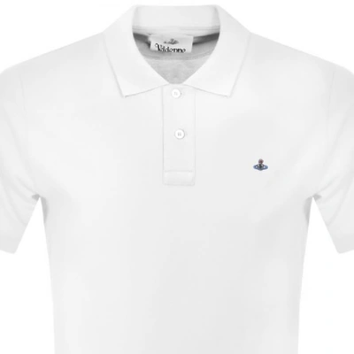 Shop Vivienne Westwood Classic Polo T Shirt White