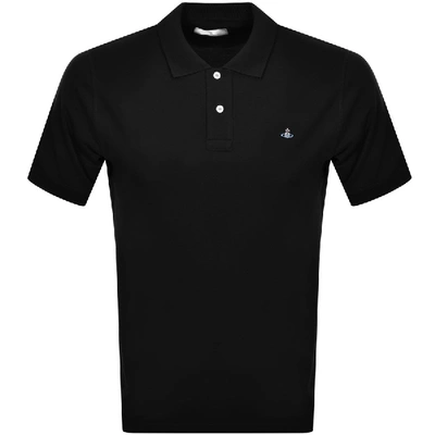 Shop Vivienne Westwood Classic Polo T Shirt Black