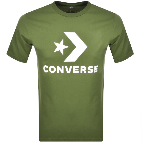 green converse shirt