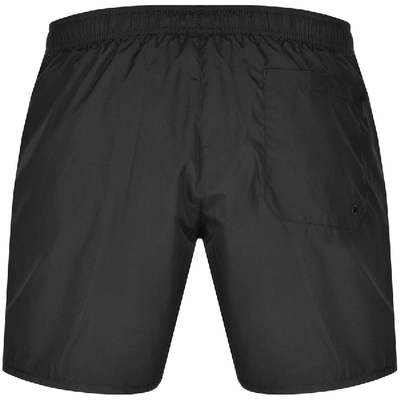 Shop Ea7 Emporio Armani Logo Swim Shorts Black