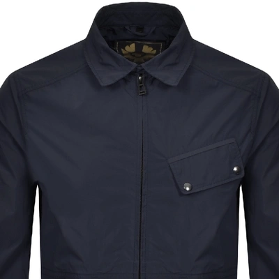 Shop Belstaff Camber Overshirt Jacket Navy