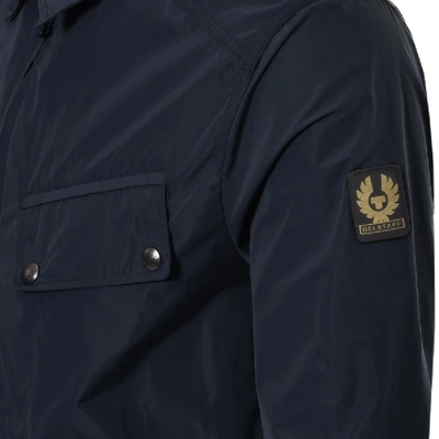 Shop Belstaff Camber Overshirt Jacket Navy