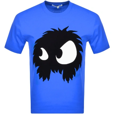 Shop Mcq By Alexander Mcqueen Mcq Alexander Mcqueen Logo T Shirt Blue