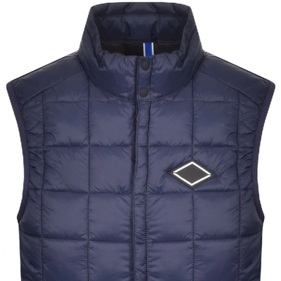 Shop Replay Padded Gilet Navy