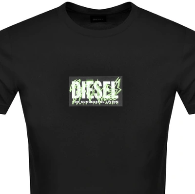 Shop Diesel T Just Short Sleeved T Shirt Black