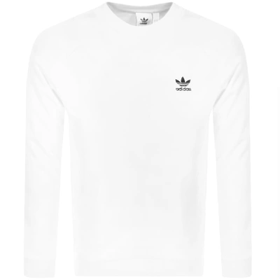 Shop Adidas Originals Essential Sweatshirt White