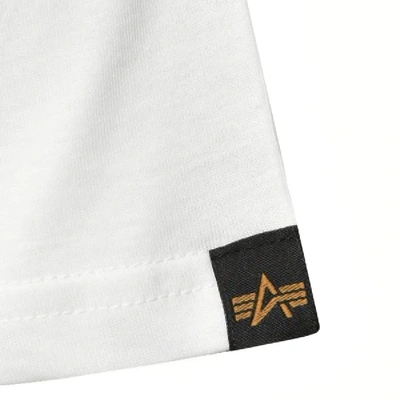 Shop Alpha Industries Nasa Reflective T Shirt White