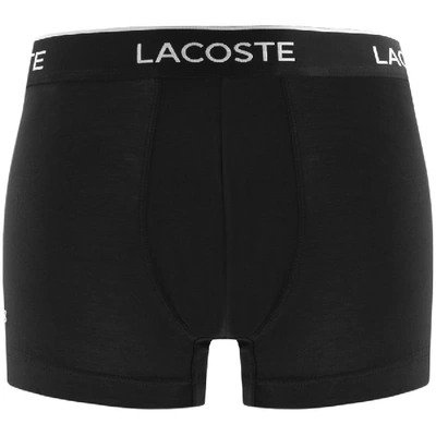 Shop Lacoste Underwear Triple Pack Boxer Trunks Grey