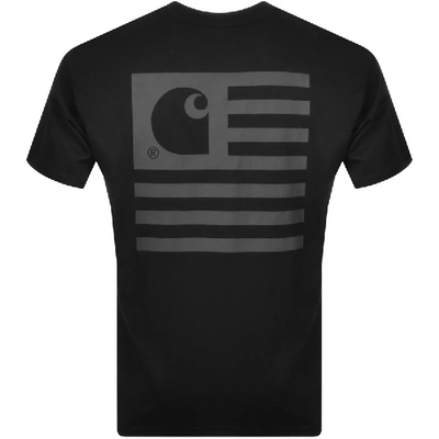Shop Carhartt State Short Sleeved T Shirt Black