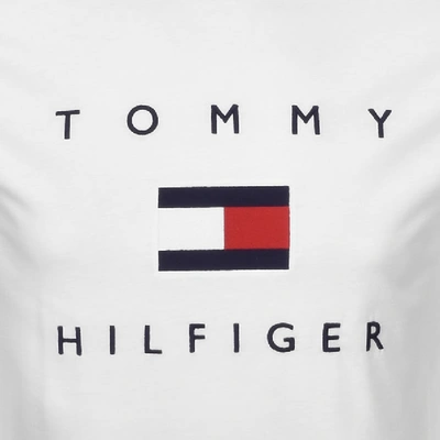 Shop Tommy Hilfiger Flag T Shirt White