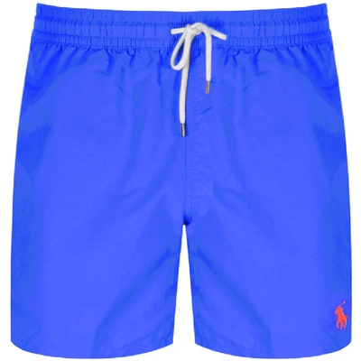 Shop Ralph Lauren Traveller Swim Shorts Blue