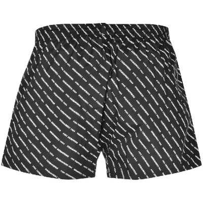 Shop Dsquared2 All Over Logo Swim Shorts Black