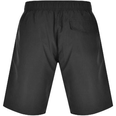 Shop Ea7 Emporio Armani Logo Swim Shorts Black