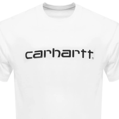 Shop Carhartt Script Logo T Shirt White