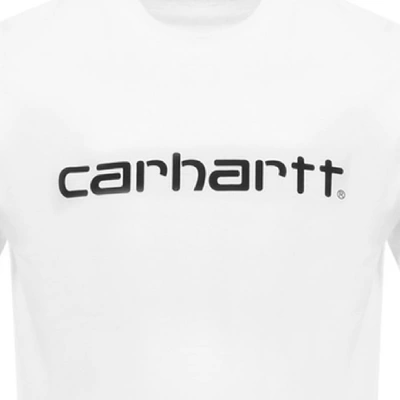 Shop Carhartt Script Logo T Shirt White