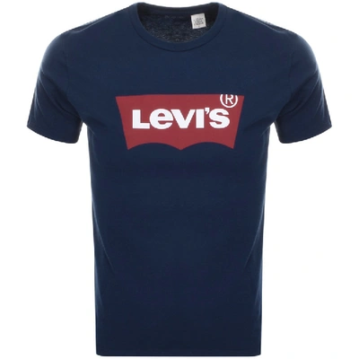 Levi'S Premium Relaxed-Fit Short Sleeve Batwing Logo Graphic T-Shirt - Premium Batwing - Large