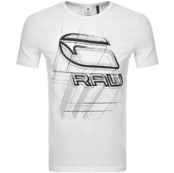 g star raw logo t shirt