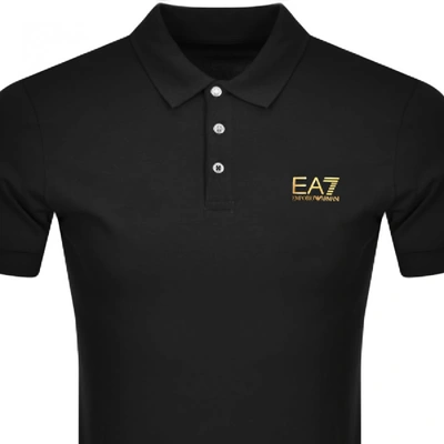 Shop Ea7 Emporio Armani Core Id Polo T Shirt Black