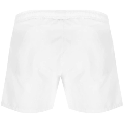 Shop Ea7 Emporio Armani Sea World Swim Shorts White