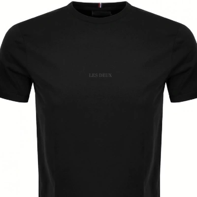 Shop Les Deux Crew Neck Lens T Shirt Black