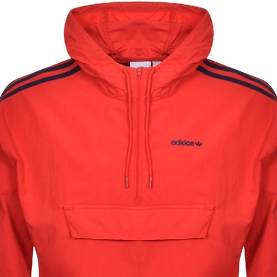 Shop Adidas Originals Classics Anorak Jacket Red