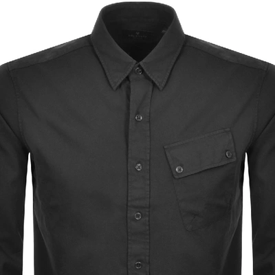 Shop Belstaff Long Sleeved Pitch Shirt Black