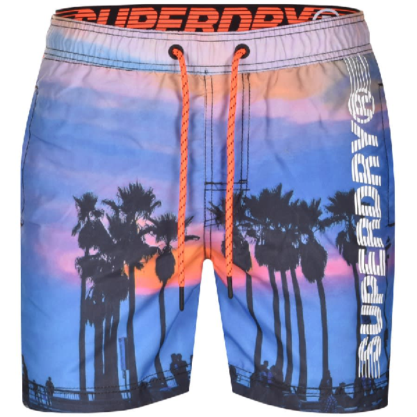 Superdry State Volley Badeshorts In Blue | ModeSens