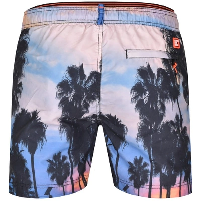 Shop Superdry State Volley Swim Shorts Blue