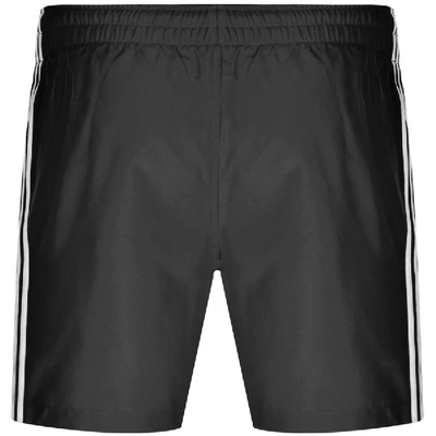 Shop Adidas Originals 3 Stripes Swim Shorts Black