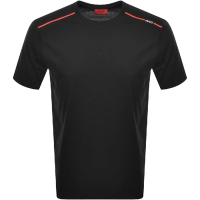 Shop Hugo Dyrtid Crew Neck Short Sleeve T Shirt Black