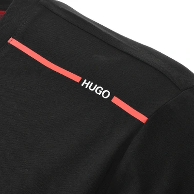 Shop Hugo Dyrtid Crew Neck Short Sleeve T Shirt Black