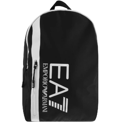 Shop Ea7 Emporio Armani Logo Backpack Black