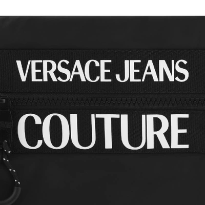 Shop Versace Jeans Couture Logo Shoulder Bag Black