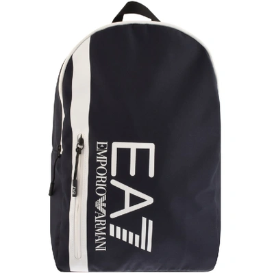 Shop Ea7 Emporio Armani Logo Backpack Navy