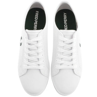 Shop Fred Perry Kingston Leather Trainers White