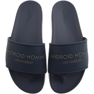 Shop Android Homme Slide Sliders Navy