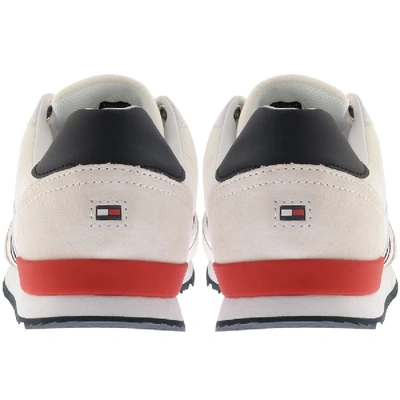 Shop Tommy Hilfiger Iconic Mix Runner Trainers White