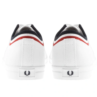 Shop Fred Perry Underspin Tipped Cuff Trainers White