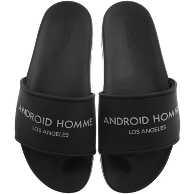 Shop Android Homme Slide Sliders Black