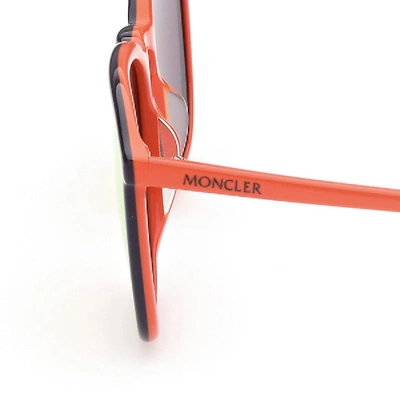 Shop Moncler Ml0150 Sunglasses Orange