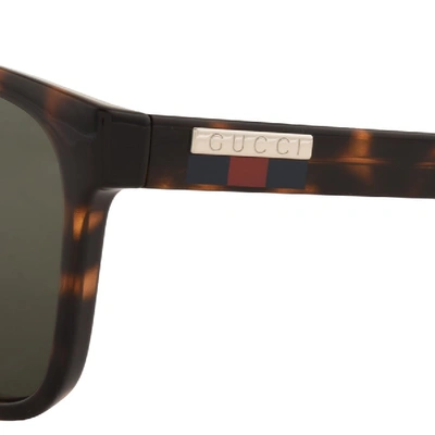 Shop Gucci Gg0746s 003 Sunglasses Brown