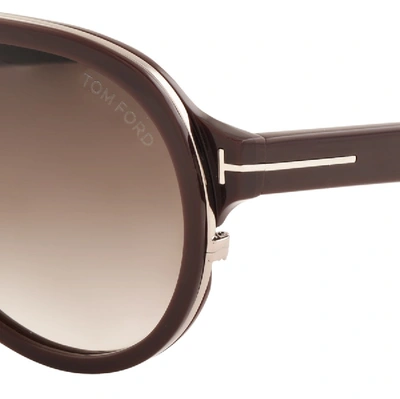 Shop Tom Ford Geoffrey Sunglasses Brown