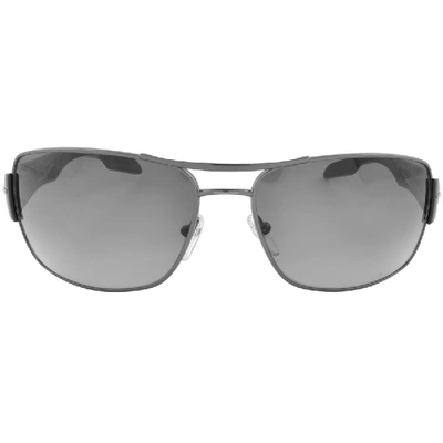 Shop Prada Linea Rossa 53ns Sunglasses Black