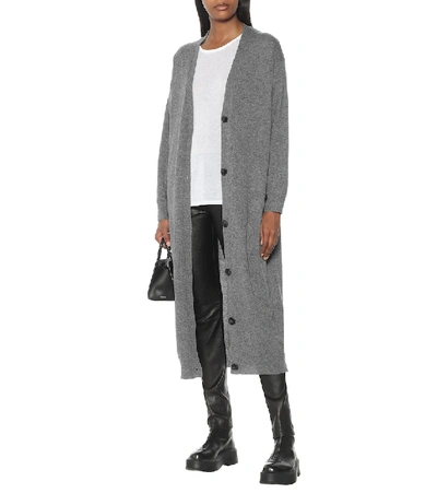 Shop The Row Armando Longline Cashmere Cardigan In Grey